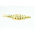 Fashion white zircon Polki stone wedding jewelry Pendant earring Gold Plated
